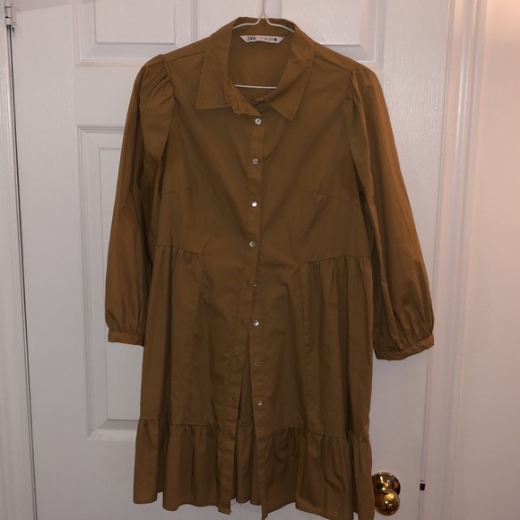 Zara POPLIN SHIRT DRESS - Picture 2 of 4